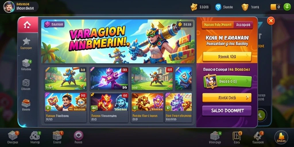 Screenshot: Pertempuran epik antara dua kerajaan yang sedang berlangsung.