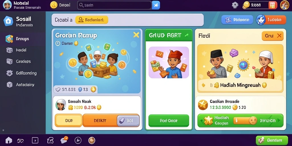 Tangkapan layar menunjukkan sistem reward menarik dalam permainan.