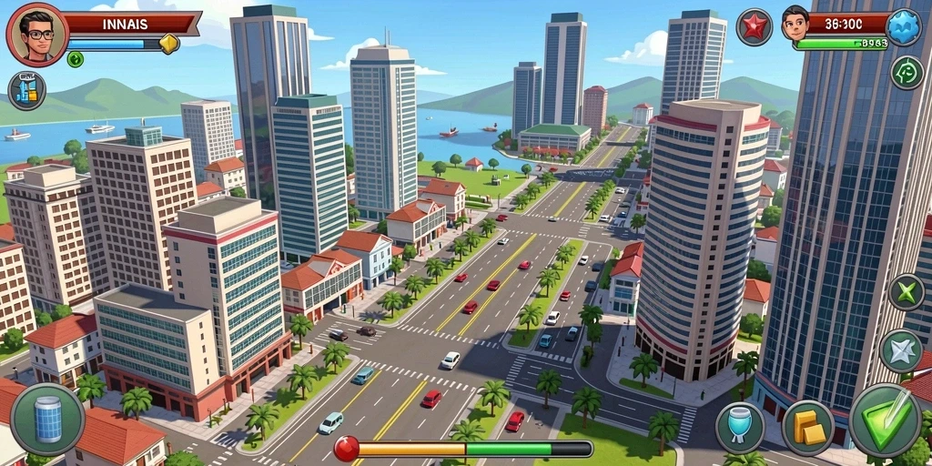 Berinteraksi dengan pemain lain dalam mode multiplayer.